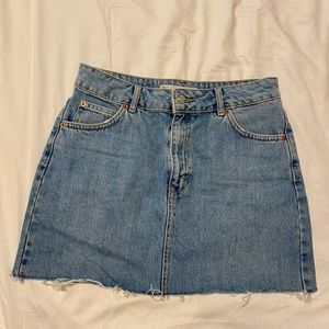 Top shop denim mini skirt
